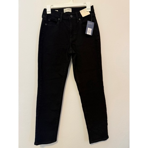 Universal Thread Denim - Universal Thread Womens 80s Slim Mid Rise Jeans Black Size 2 Reg